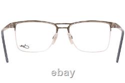 Cazal 7080 002 Eyeglasses Men's Blue/Silver Semi Rim Pilot Optical Frame 57-mm