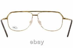 Cazal 7083 001 Eyeglasses Men's Gold/Black Full Rim Pilot Optical Frame 59mm