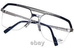 Cazal 7086 003 Eyeglasses Men's Blue/Silver Half Rim Pilot Optical Frame 60mm