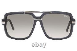 Cazal 8042 002 Sunglasses Men's Black/Silver/Green Gradient Square Shape 61mm
