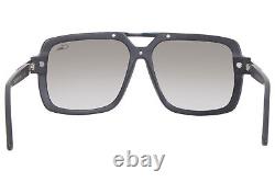 Cazal 8042 002 Sunglasses Men's Black/Silver/Green Gradient Square Shape 61mm