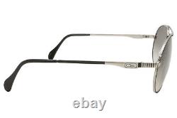 Cazal 968 002 Sunglasses Men's Black-Silver/Green Gradient Lenses Pilot 62mm