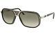Cazal Legends 666 002 Sunglasses Men's Silver-black/green Gradient Lenses 61-mm
