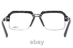 Cazal Men's Eyeglasses 6020 002 Polished Black/Silver FullRim Optical Frame 55mm