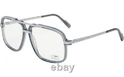 Cazal Pilot Eyeglasses 6027-E-002 Silver Gray Frame Classic Full Rim Designer