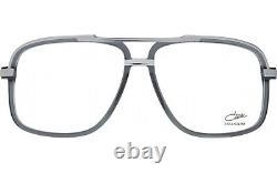Cazal Pilot Eyeglasses 6027-E-002 Silver Gray Frame Classic Full Rim Designer