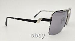 Cazal Sunglasses NEW 9102 Color 002 Black Silver Square Size 61 Men's Half Rim