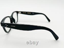 Celine CL 41409 Eyeglasses FRAMES 807 Gloss Black 4919-145 Silver Italy G710