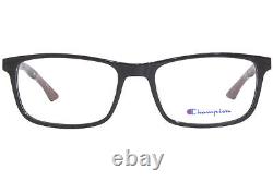 Champion CU Troika C01 Eyeglasses Frame Men's Black Full Rim Rectangular 58mm