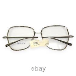 Chanel 2188J 127 Eyeglasses Glasses Brown Tortoise Rim Silver 53mm with Pouch