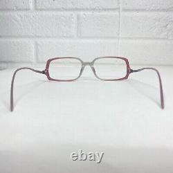 Chanel 3041-T c. 669 Eyeglasses Frames Silver Red Grey Square Full Rim 16801