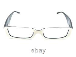 Chanel 3116-B c. 893 White Black Jewel Eyeglasses Frames 51-16 135 Italy Designer