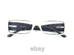 Chanel 3116-B c. 893 White Black Jewel Eyeglasses Frames 51-16 135 Italy Designer