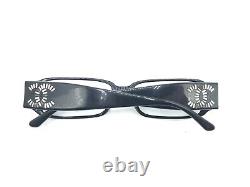 Chanel 3116-B c. 893 White Black Jewel Eyeglasses Frames 51-16 135 Italy Designer