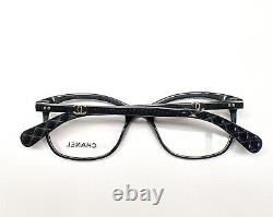 Chanel 3252 1409 Eyeglasses Glasses Blue Black Mix with Silver CC Logo 51-18-140