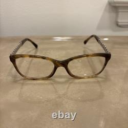 Chanel 3318 c. 1525 Tortoise and Silver Eyeglasses 52-16-140mm