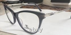 Chanel Eyeglasses Frame, Blue/silver. 53,17,140, woman, (50%off Sale Price) Cat Eye