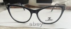 Chanel Eyeglasses Frame, Blue/silver. 53,17,140, woman, (50%off Sale Price) Cat Eye