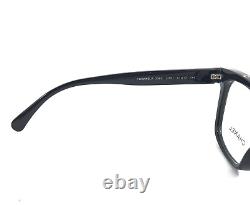 Chanel Eyeglasses Frames 3392 c. 501 Polished Black Silver Cat Eye 51-17-140