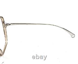 Chanel Eyeglasses Frames 3399 c. 1090 Transparent Brown Silver Full Rim 55-16-140