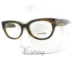 Chanel Eyeglasses Glasses ch3456 1579 Polished Dark Brown Tortoise 53mm withcase