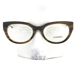 Chanel Eyeglasses Glasses ch3456 1579 Polished Dark Brown Tortoise 53mm withcase