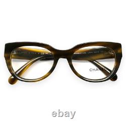 Chanel Eyeglasses Glasses ch3456 1579 Polished Dark Brown Tortoise 53mm withcase
