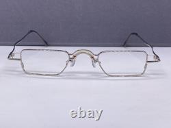 Chick Shok Men Woman Silver Small Lens Rectangular C01