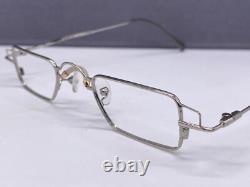 Chick Shok Men Woman Silver Small Lens Rectangular C01