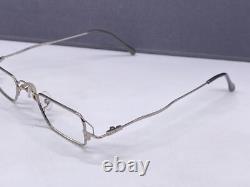 Chick Shok Men Woman Silver Small Lens Rectangular C01