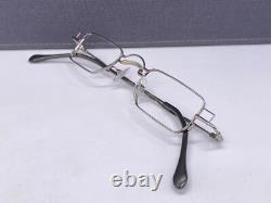 Chick Shok Men Woman Silver Small Lens Rectangular C01