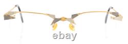 Choc Vintage Frameless Spectacles 039-21-398 Gold Industrial Stalk 90s Rectangle