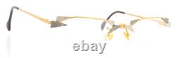 Choc Vintage Frameless Spectacles 039-21-398 Gold Industrial Stalk 90s Rectangle