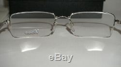 Chopard New Eyeglasses Half Rim Palladium Black VCHA07 0579 56 19 140