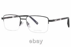 Chopard VCHF55 0531 Eyeglasses Frame Men's Black/Silver 23KT Full Rim 56mm