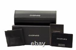 Chopard VCHF55 0531 Eyeglasses Frame Men's Black/Silver 23KT Full Rim 56mm