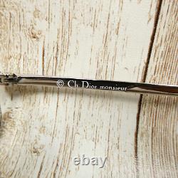 Christian Dior Monsieur Silver Folding Eyeglasses FRAMES CD2172 52-22-140 NWOT