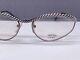 Christian Roth Eyeglasses Frames Woman Silver Oval Large Cord Vintage 1980er