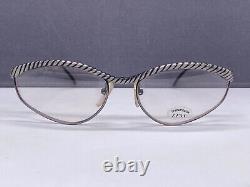Christian Roth Eyeglasses Frames woman Silver Oval Large Cord Vintage 1980er