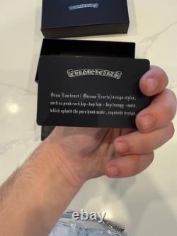 Chrome Hearts Clear Full Rim Plastic Eyeglasses Frames with Silver Detailing