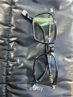 Chrome Hearts FUN HATCH 925 silver Black Square Full Rim Eyeglasses