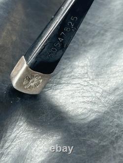 Chrome Hearts FUN HATCH 925 silver Black Square Full Rim Eyeglasses
