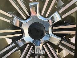 Chrome wheel center alloy rim hubcap cap 6 wings with L emblem badge OEM C96K198