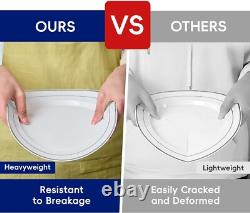 Classic Silver Rim Disposable Plates 100 Count for All Occasions
