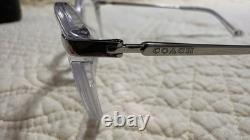 Coach Crystal Clear And Silver Eyeglasses