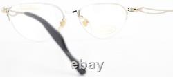 Colani Design Glasses Frame Mod. 1803 52-17 135 Vintage Silver Gold Half Rim