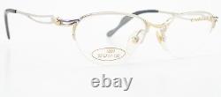 Colani Design Glasses Frame Mod. 1803 52-17 135 Vintage Silver Gold Half Rim
