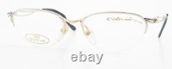 Colani Design Glasses Frame Mod. 1803 52-17 135 Vintage Silver Gold Half Rim