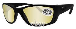 Costa Del Mar Fisch Blackout Frame Sunrise Silver Mirror 580 Glass Lens