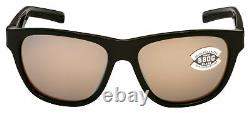 Costa del Mar Women's BAY-11-OSCGLP Bayside 56mm Shiny Black Sunglasses